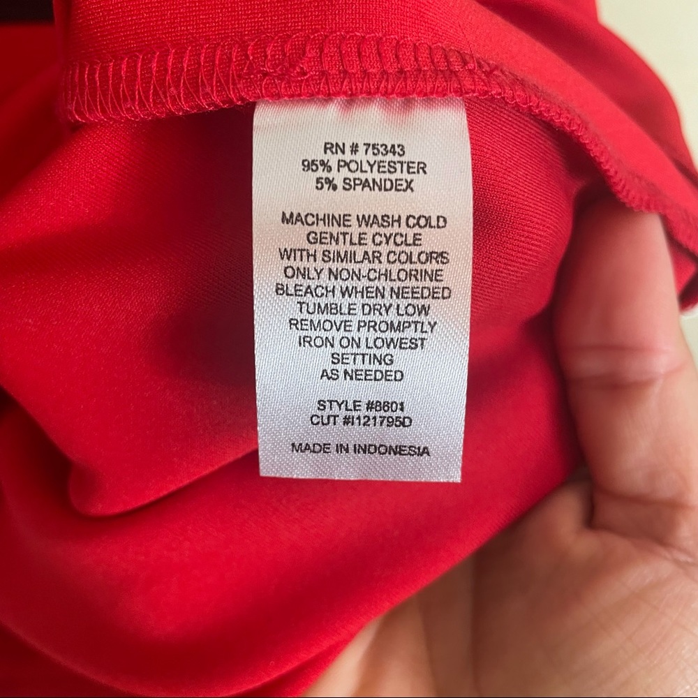 CYNTHIA ROWLEY Black & Red Shift Dress - Picture 5 of 5